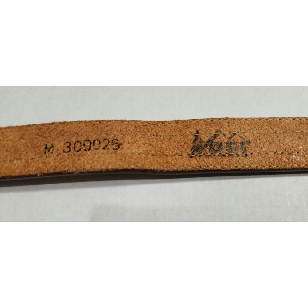 REI Womens Beaded Leather Waist Belt Brown Multicolor Colorful #309025 Size M - Picture 2 of 12